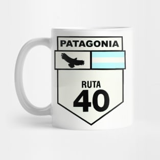 Ruta 40 road sign Mug